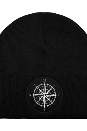 Kompass Mütze (schwarz)